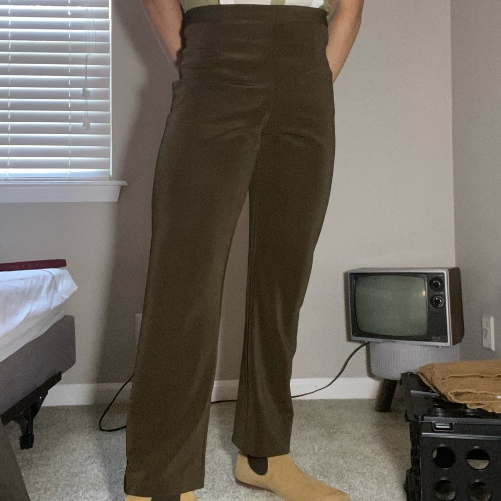 high waisted stretch pants